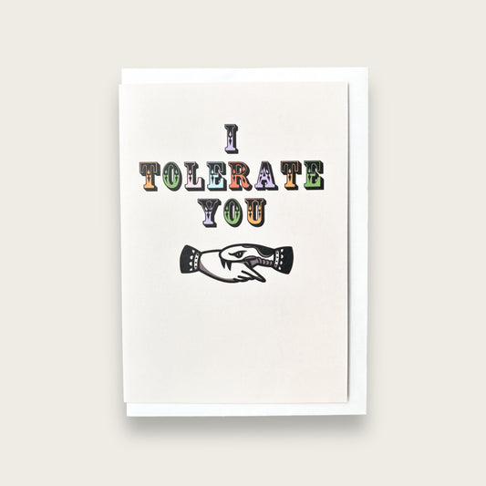 I Tolerate You