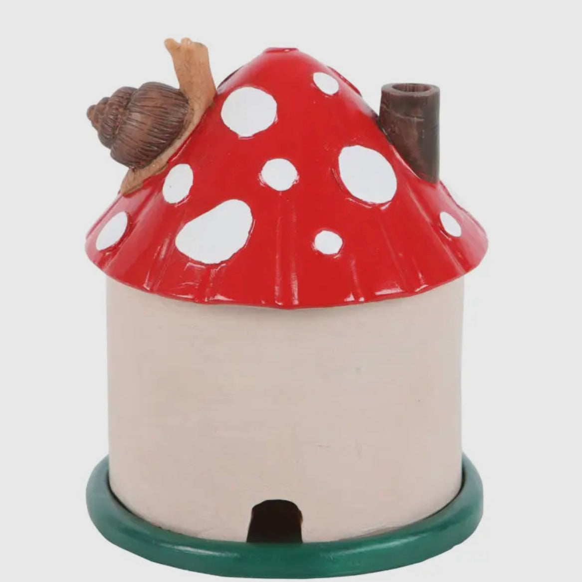 Mushroom House Cone Incense Holder