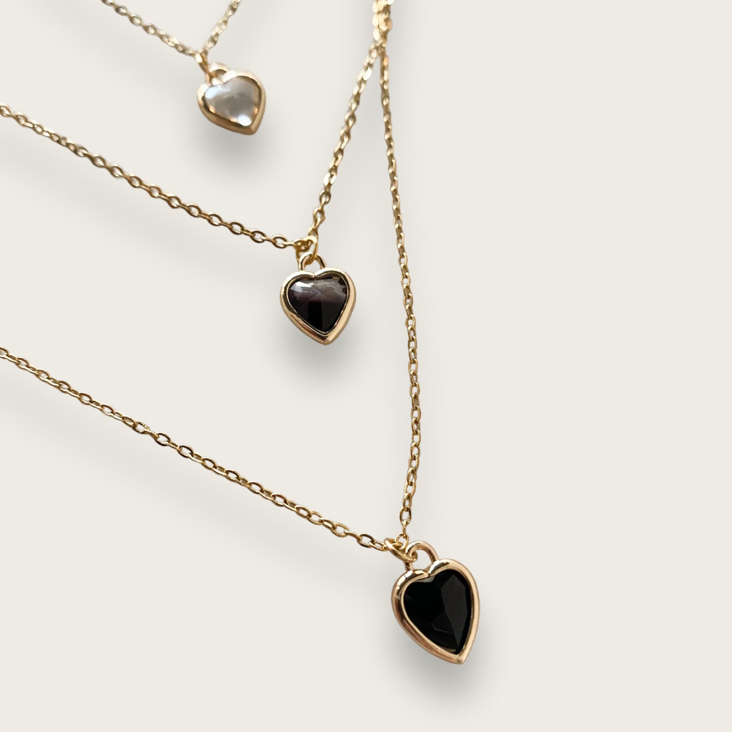 Tiny Gem Heart Necklace