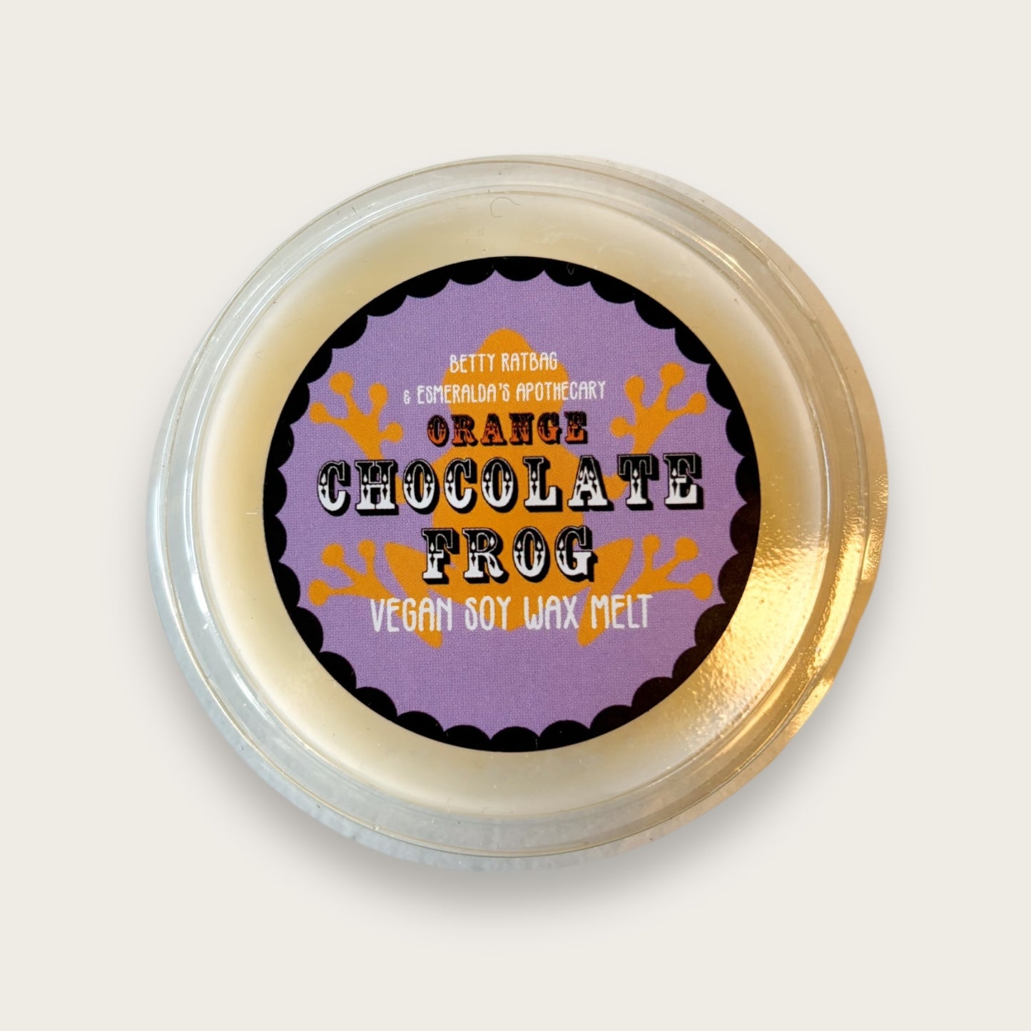 Orange Chocolate Frog Wax Melt Pot