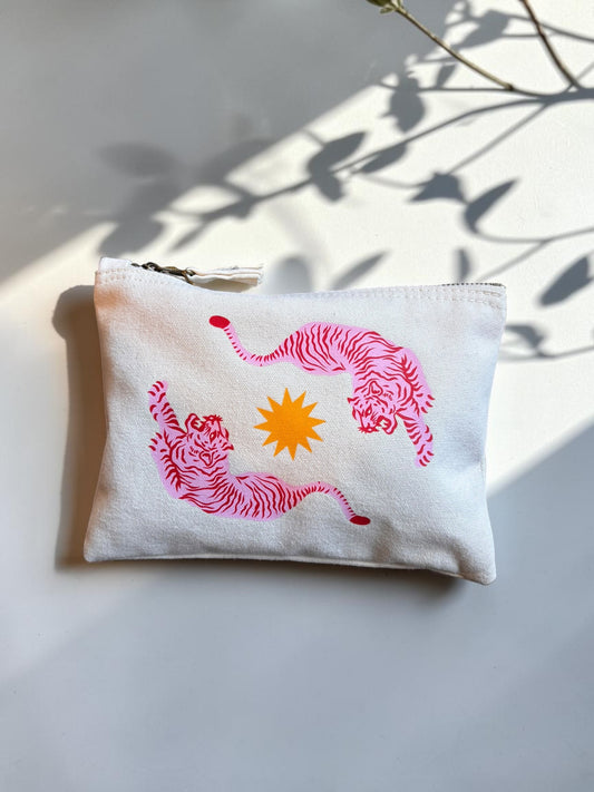 Tigers Canvas Pouch