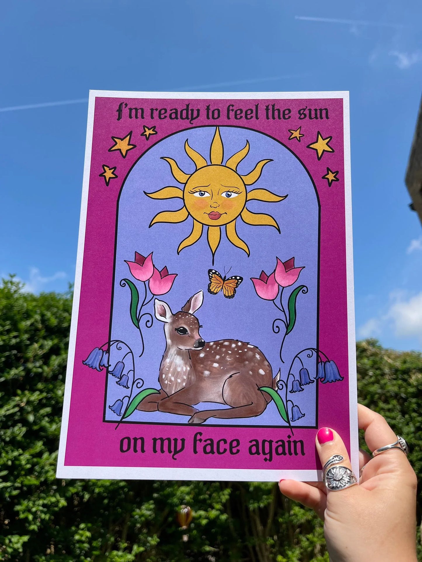 I’m Ready To Feel The Sun A4 Print