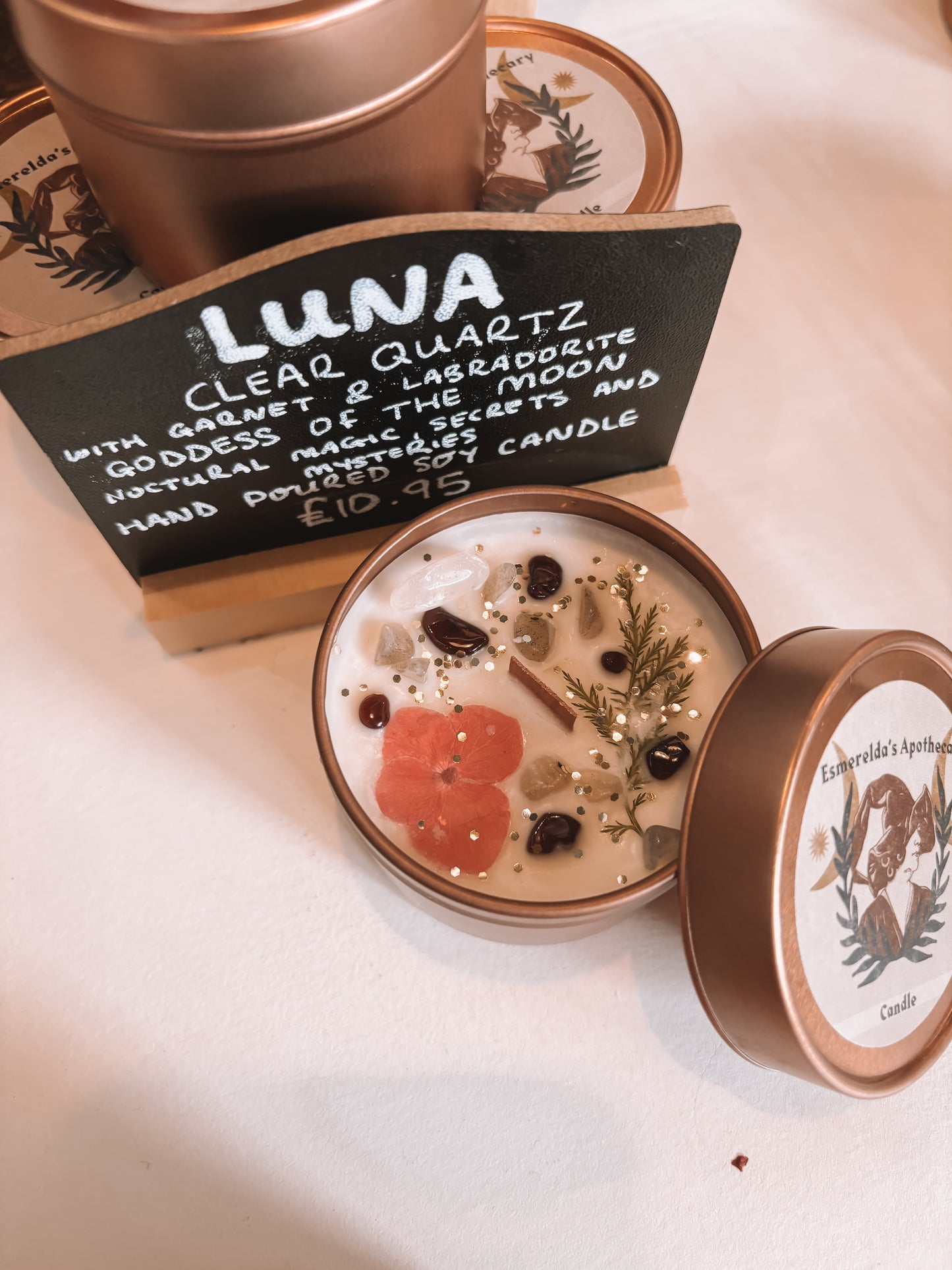 Luna - Clear Quartz Candle