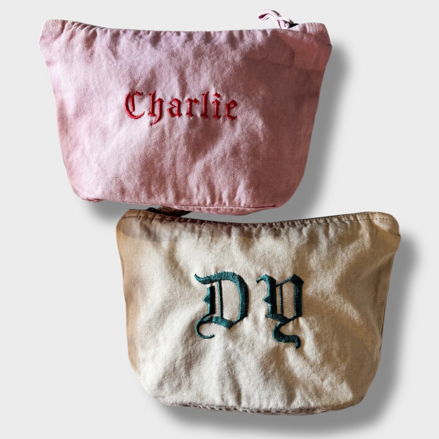 Custom Embroidered Pouch (Lettering Only)