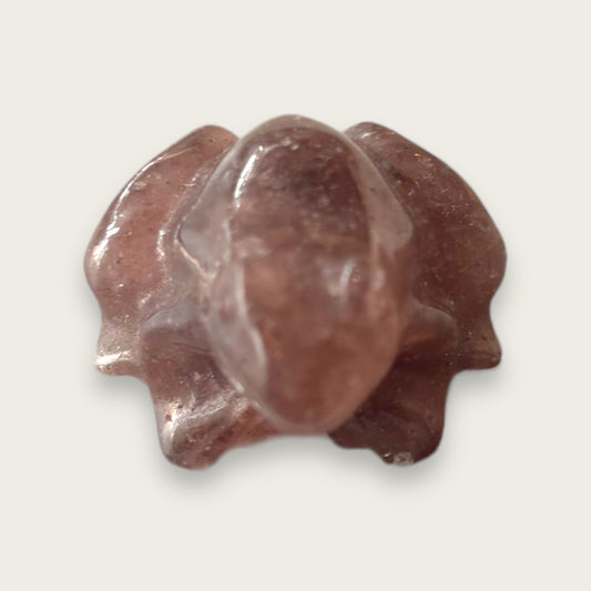 Strawberry Quartz Frog