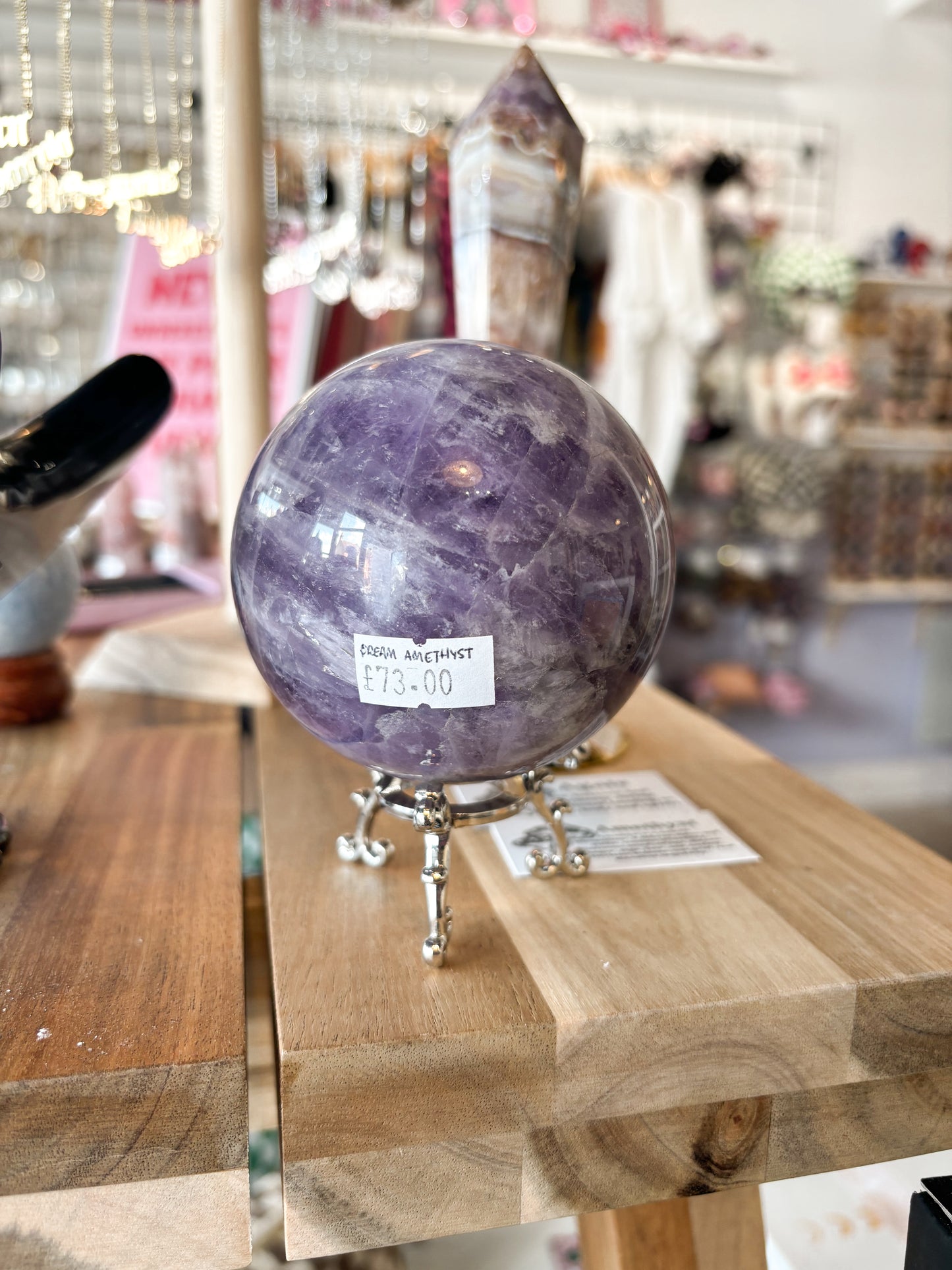 Dream Amethyst Sphere With Stand