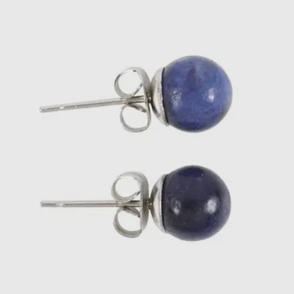 Sodalite Crystal Stud Earrings