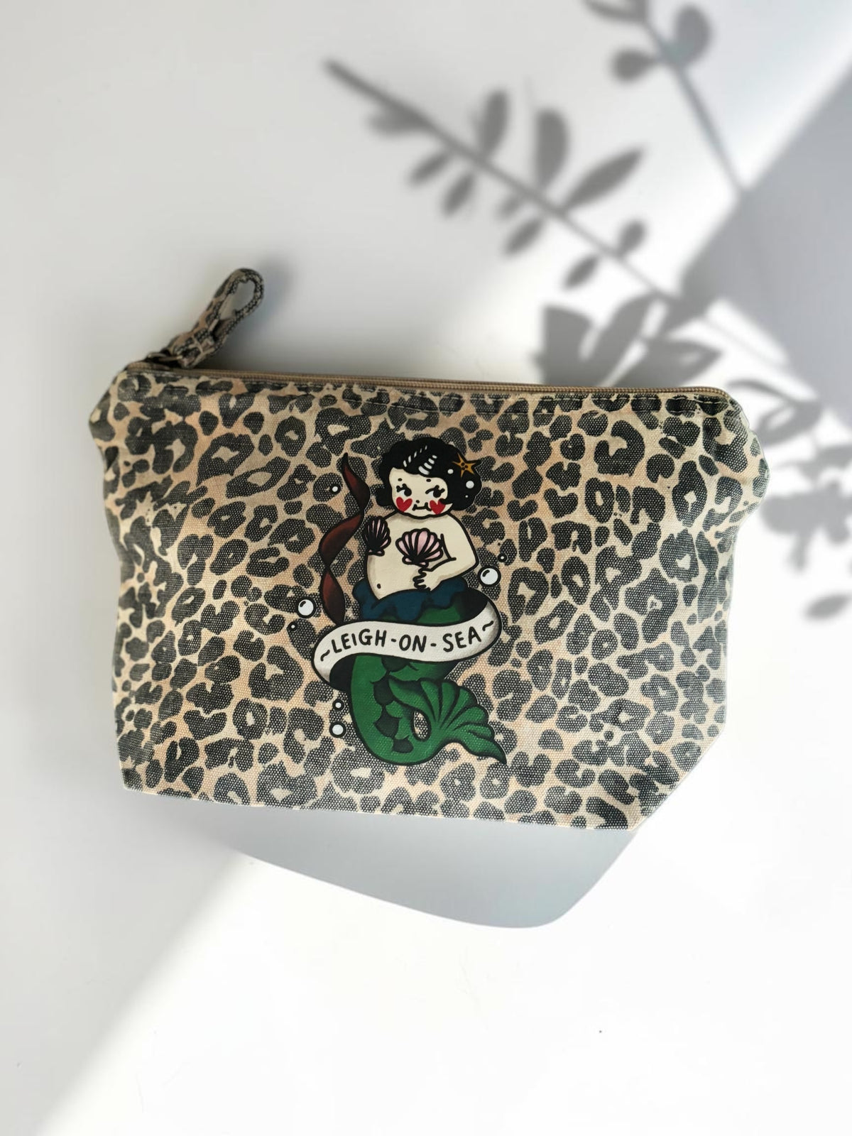 Mermaid Kewpie (Leigh-On-Sea) Leopard Print Pouch (Copy)