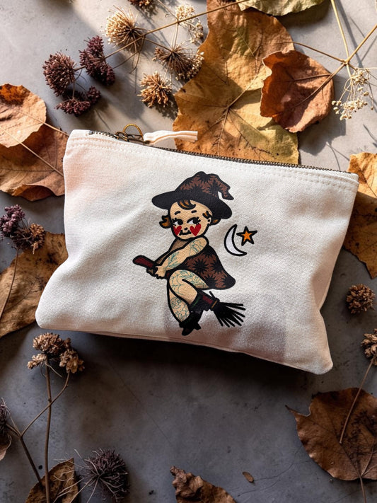 Witch Kewpie Canvas Pouch