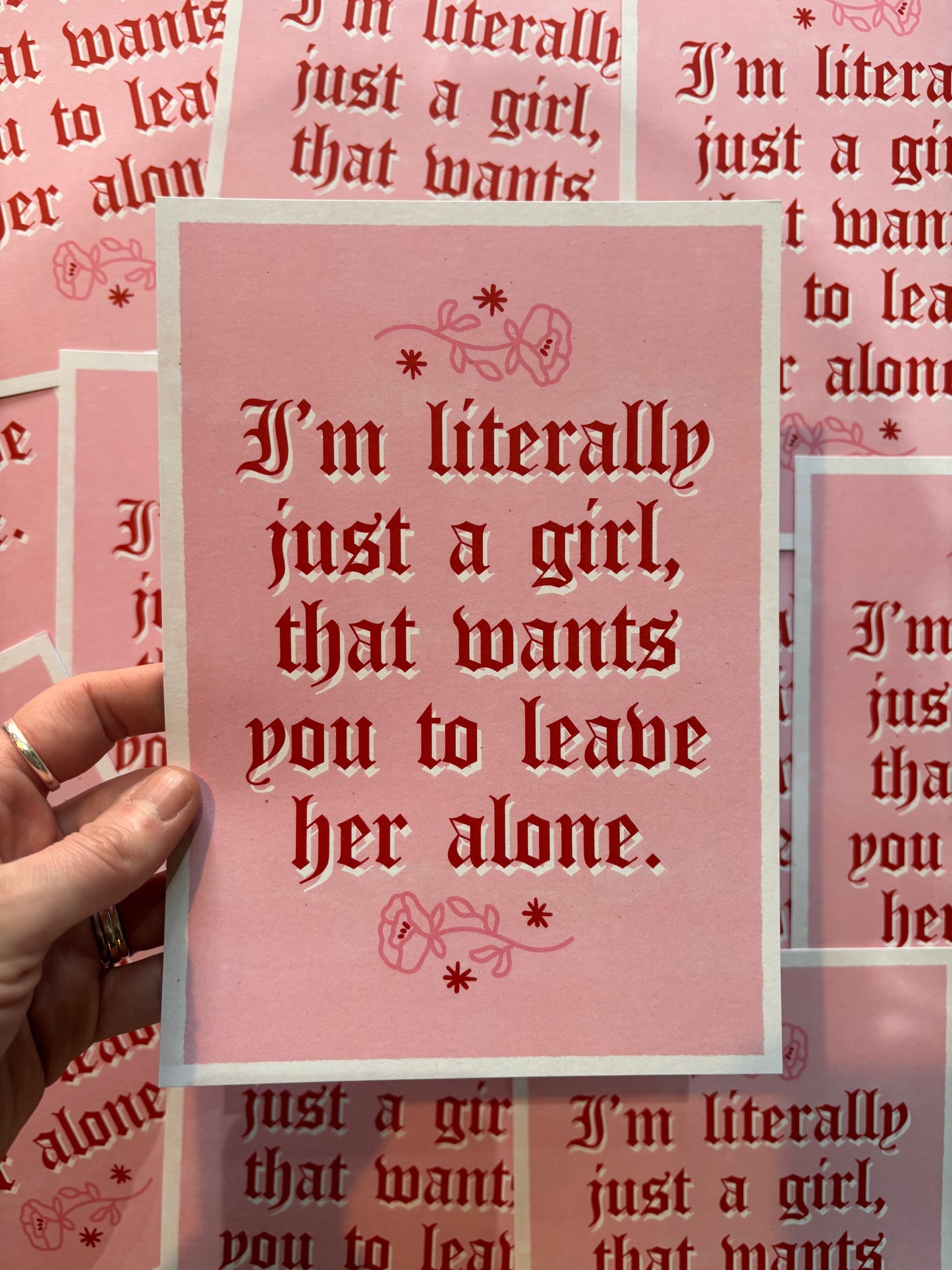 Leave Her Alone A5 Print