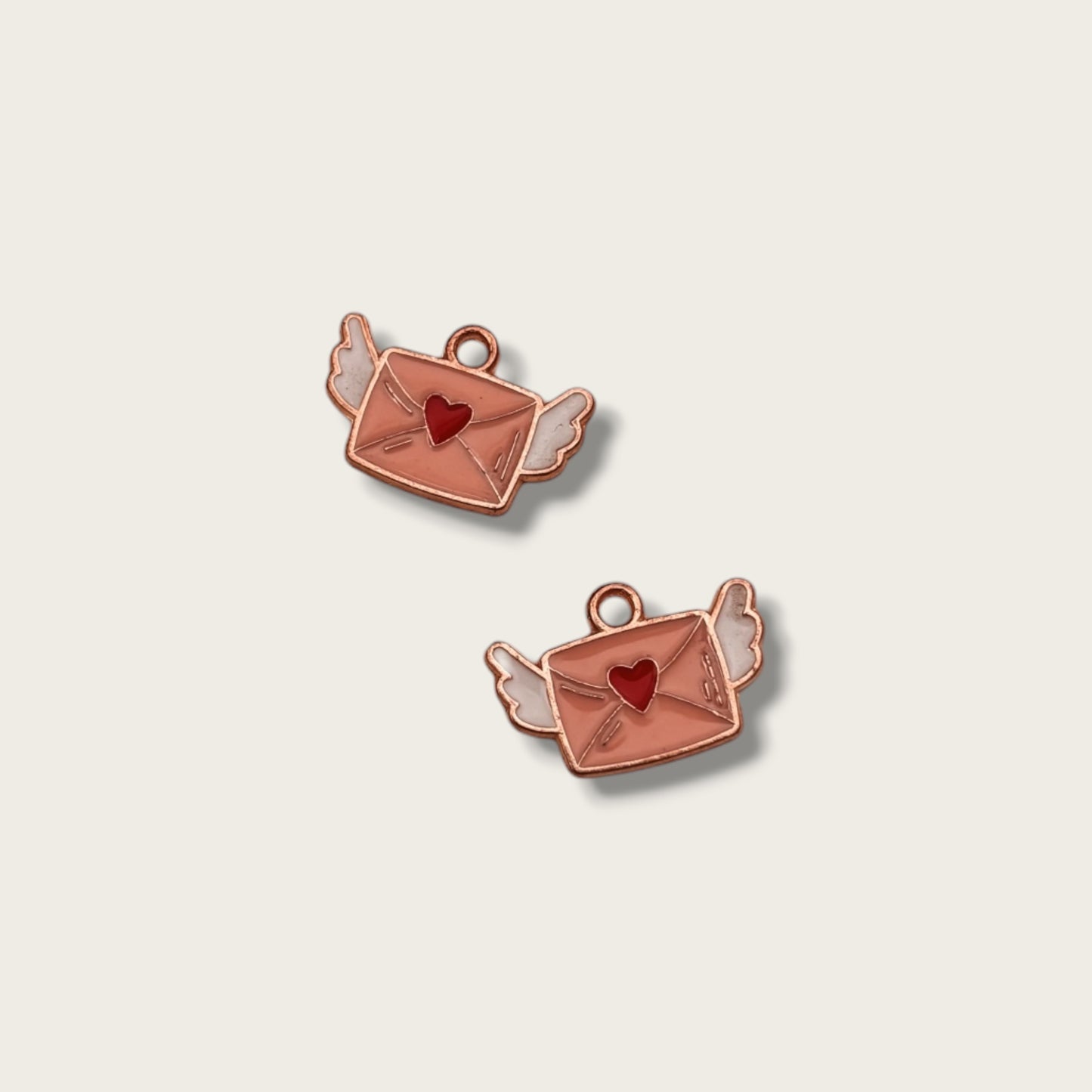 Love Letter Charm 1pc - Gold Tone