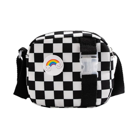 Kids Checkerboard Cross Body Bag