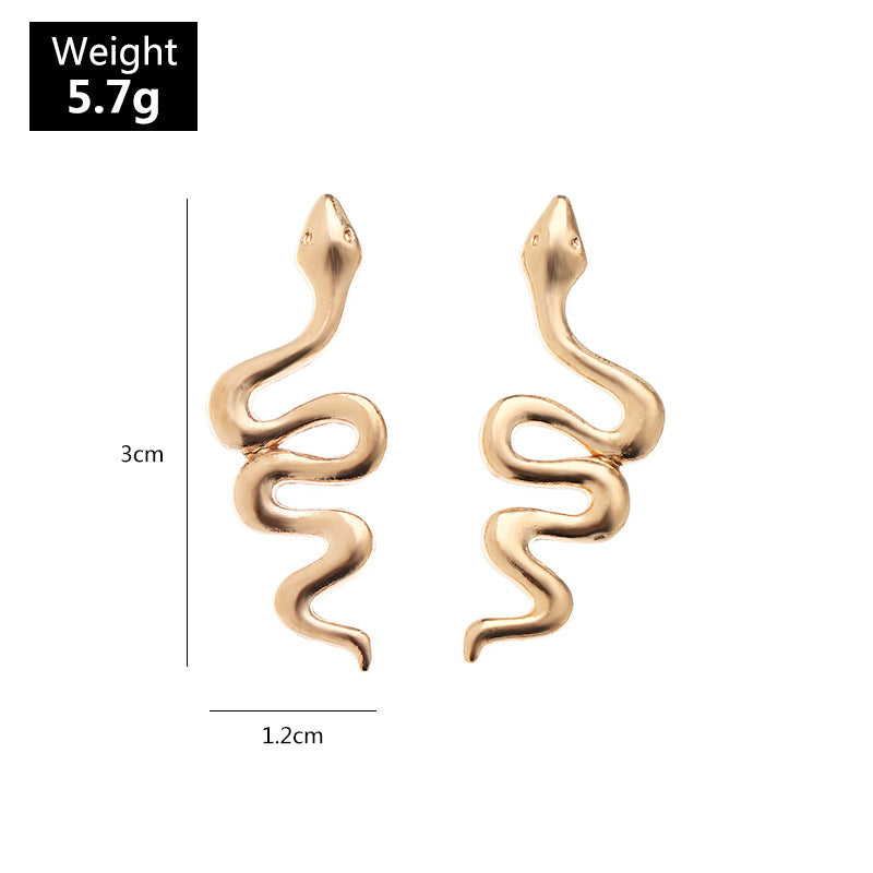 Mini Gold Serpent Earrings