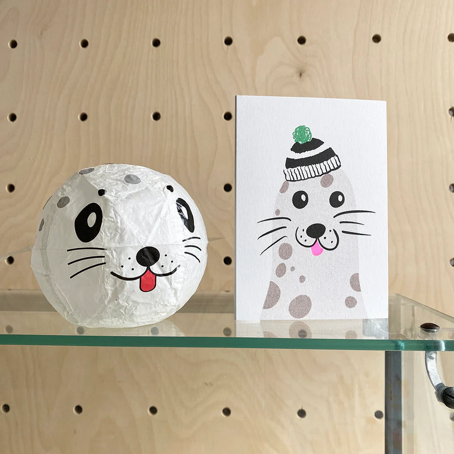 Seal (Paper Ballon) Greeting Card