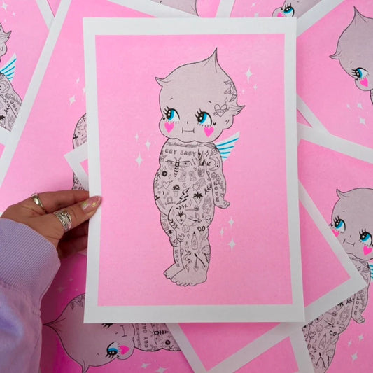 Tattooed Kewpie Print