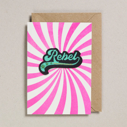 Rebel (Iron On Patch) Greeting Card