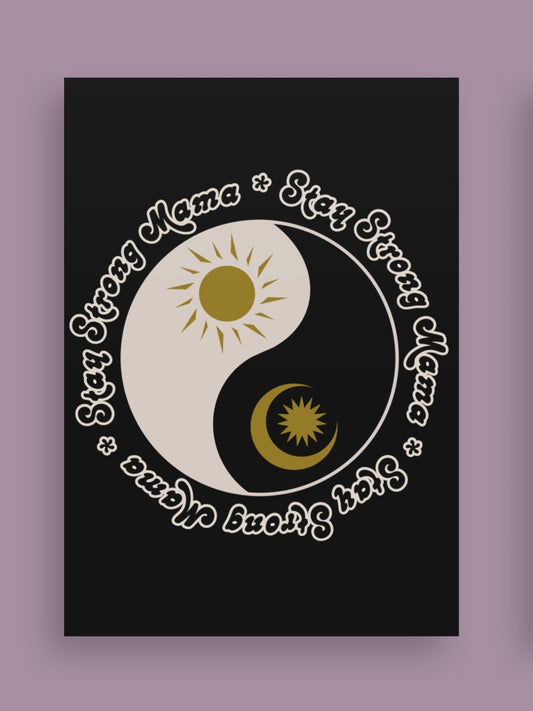 Sun & Moon Yin Yang Postcard