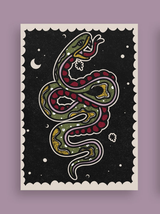 Snake Postcard
